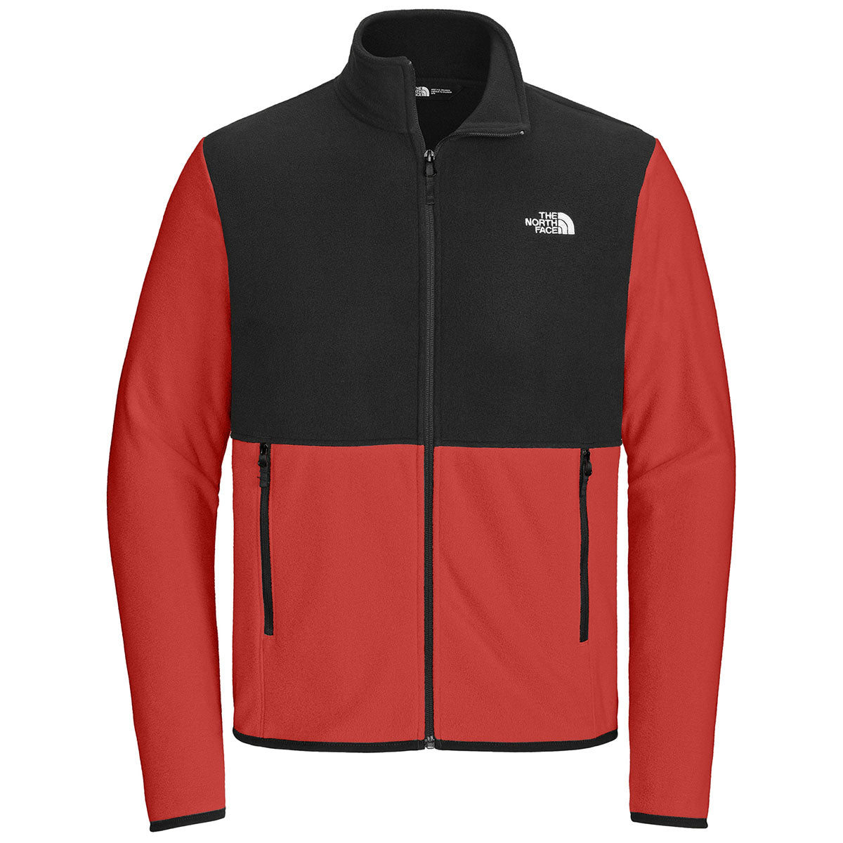 The North Face Men's Rage Red/TNF Black Glacier Full-Zip Fleece Jacket