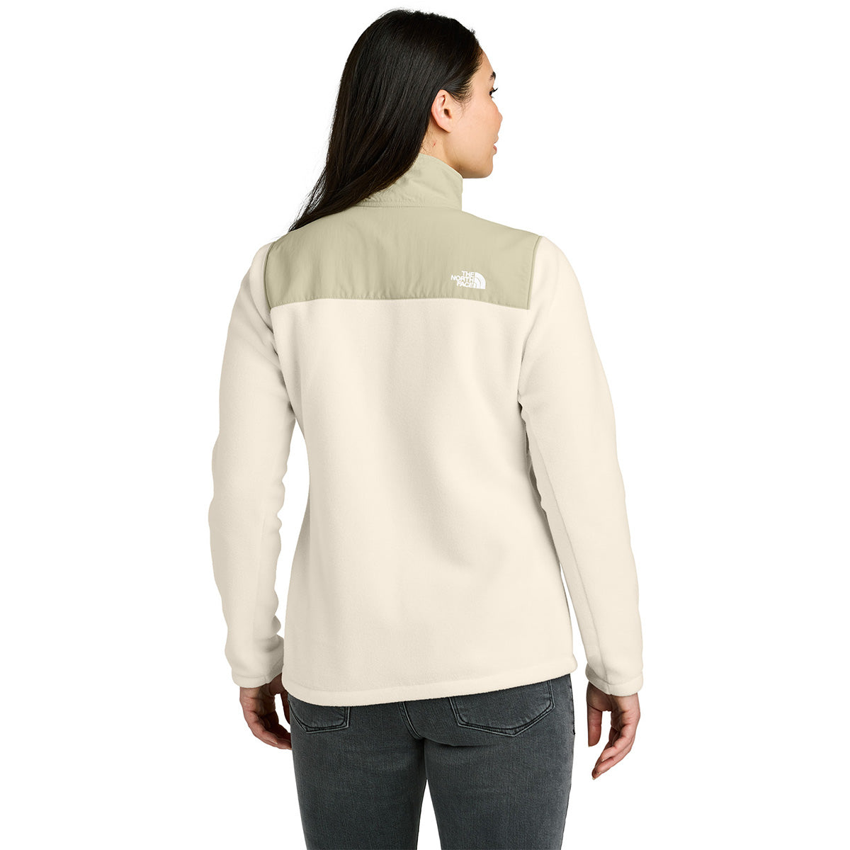 The North Face Women's Gardenia White/Gravel Highest Peak Full-Zip Fleece Jacket