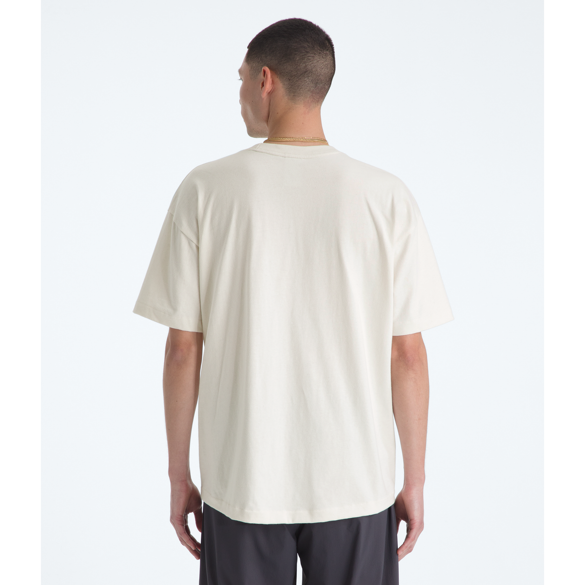 The North Face Men's Red Box Short-Sleeve T-Shirt in White Dune